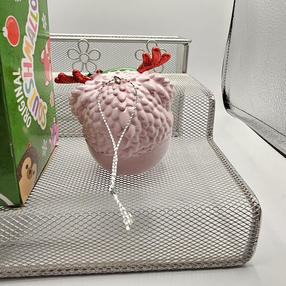 Squishmallow Christmas Ornaments - Penguin and Pink Yeti. Box has tear in it. - Picture 3 of 6